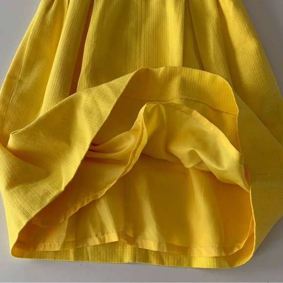 J. Crew yellow basket weave shift dress size 2 - Picture 6 of 9